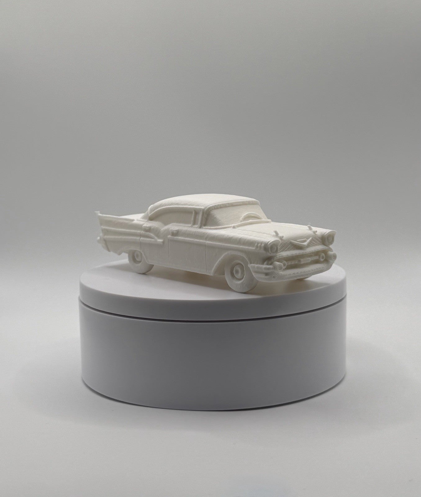 1957 Chevrolet Bel Air Classic Model Car White Collectible
