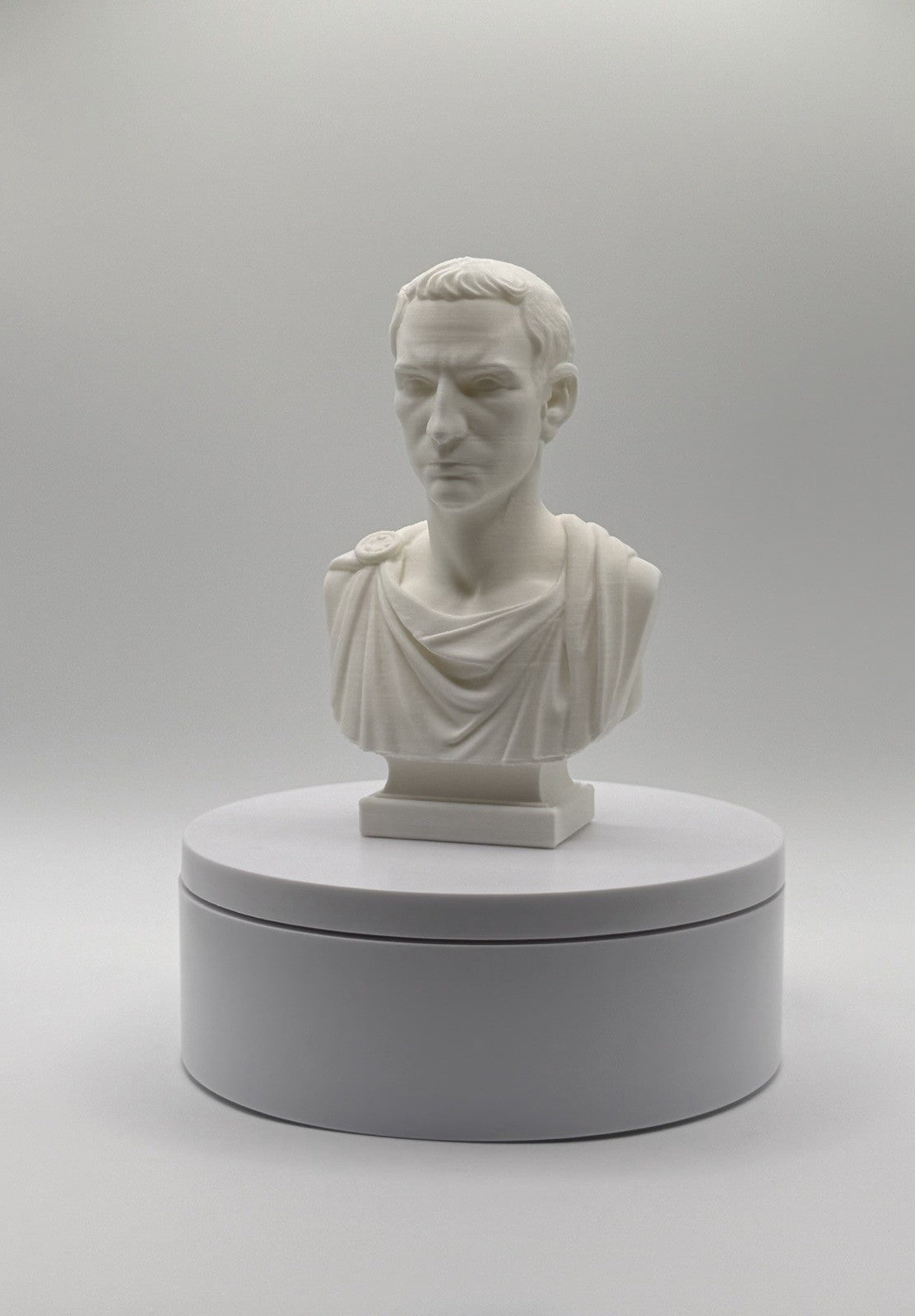 Julius Caesar - Bust Statue - Ancient Roman Sculpture - 4.5”