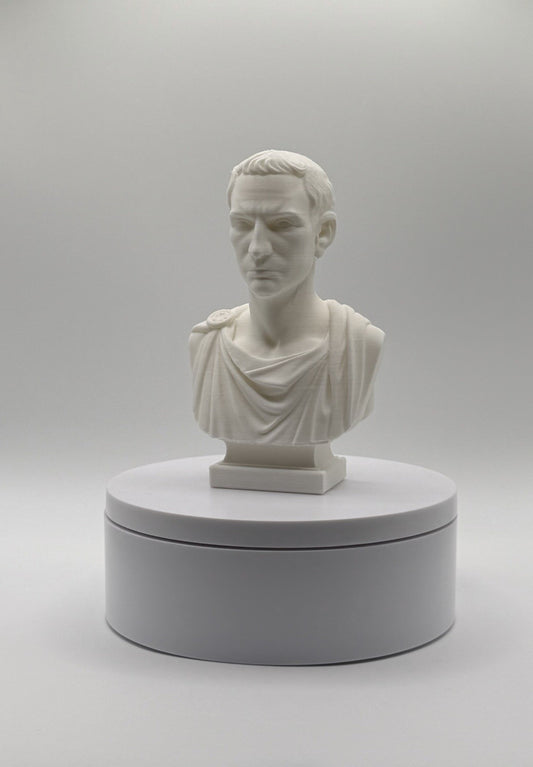 Julius Caesar - Bust Statue - Ancient Roman Sculpture - 4.5”