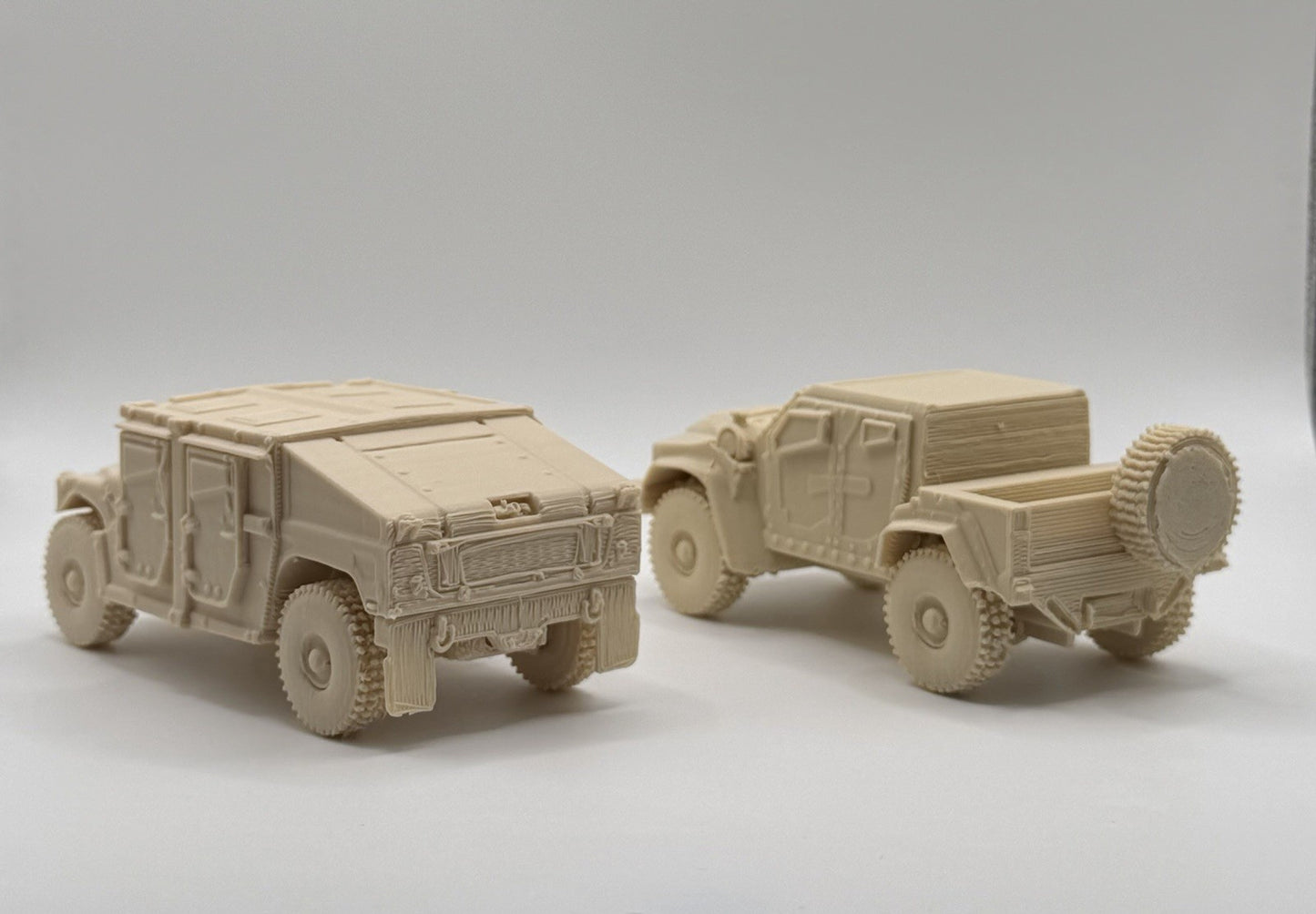 Humvee & JLTV Military Vehicle Model Set Desert Tan (4.5”)