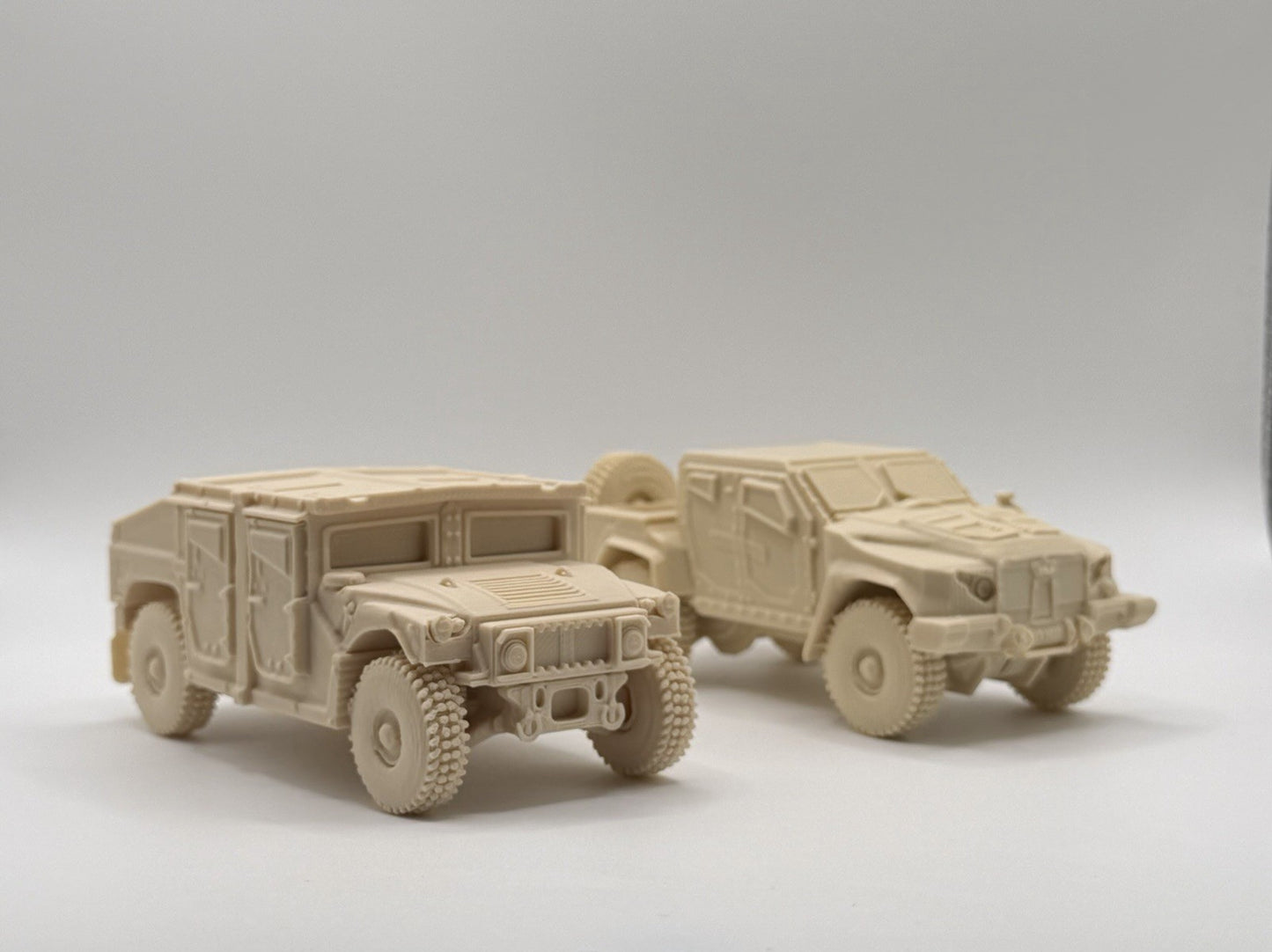 Humvee & JLTV Military Vehicle Model Set Desert Tan (4.5”)