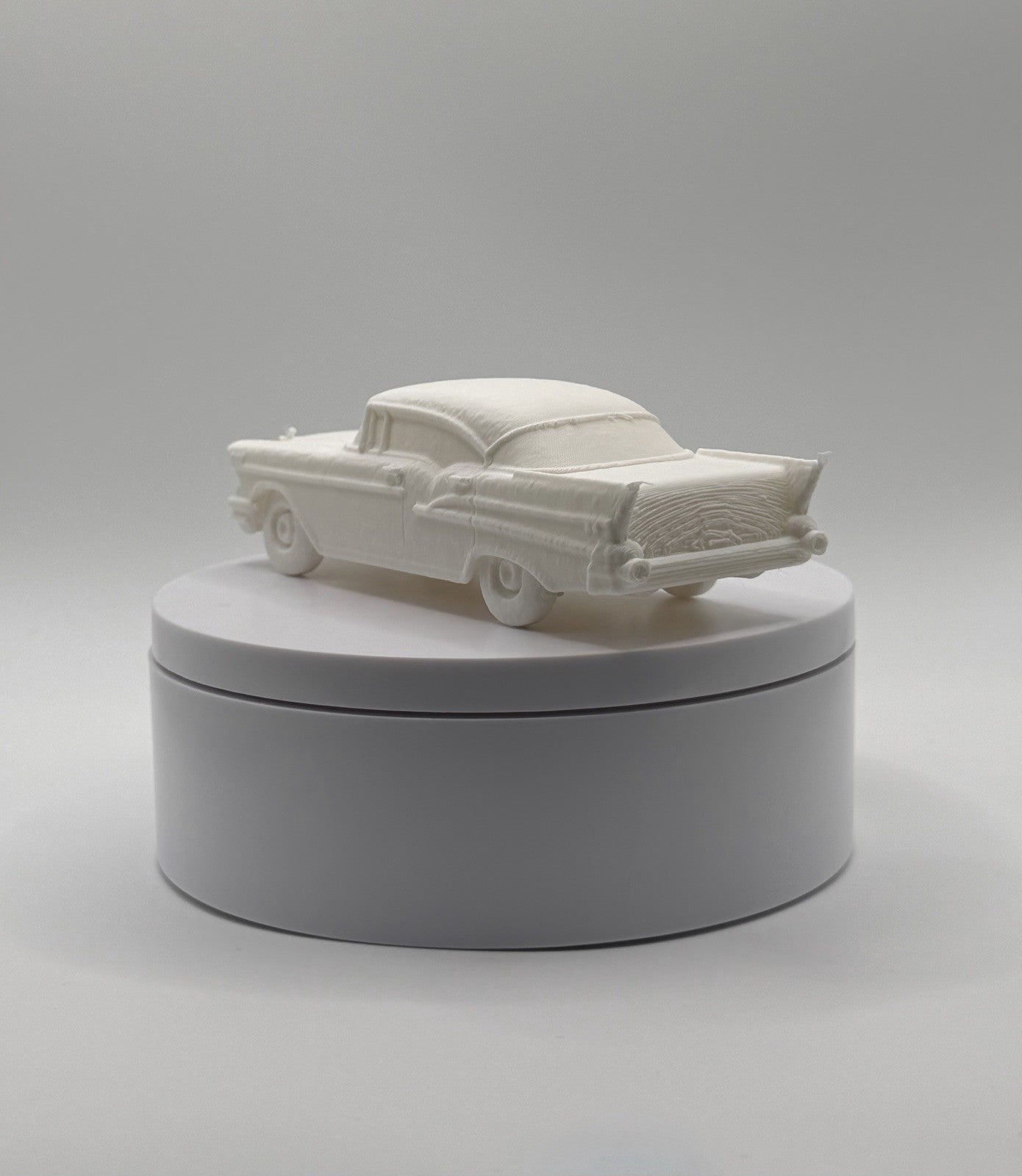 1957 Chevrolet Bel Air Classic Model Car White Collectible