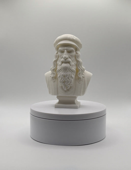 Leonardo da Vinci - Renaissance Artist - Bust/Statue - 4.5”